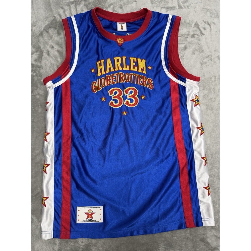 Harlem Globetrotters Youth Large Jersey & Medium Shorts Set Basketball 33 Bull - Picture 2 of 16